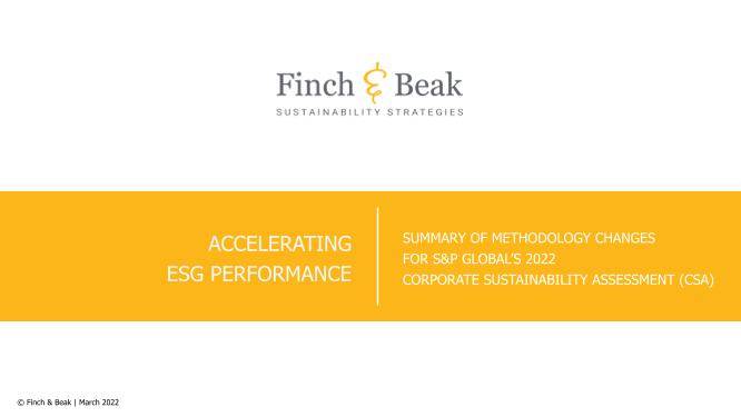 Finch & Beak - Summary CSA 2022 Methodology Changes.pdf